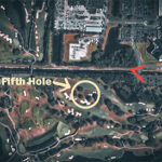 Google map with markings from the alleged assassination attempt scene.